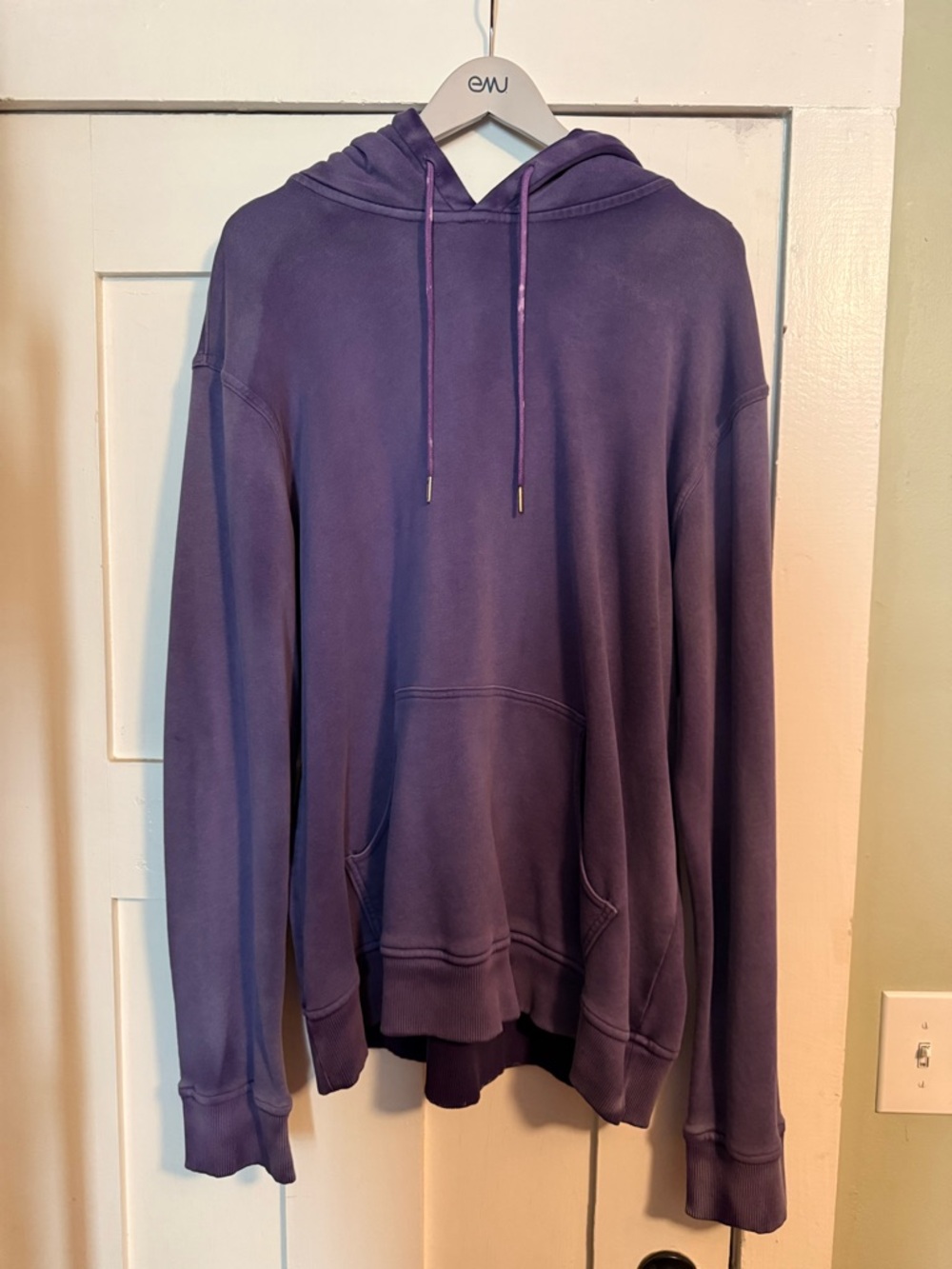Schaeffers Garment Hotel purple sun faded hoody